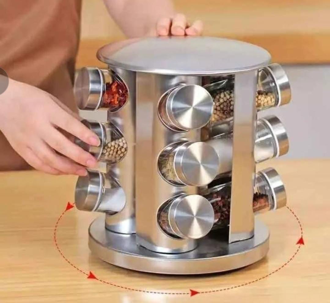 🧂 Rotating Spice Rack – Spin & Season in Style! 🔄🌿

Tired of digging through cabinets for your favorite spice? Say hello to your new kitchen MVP! 💫 This sleek rotating spice rack keeps all your fl