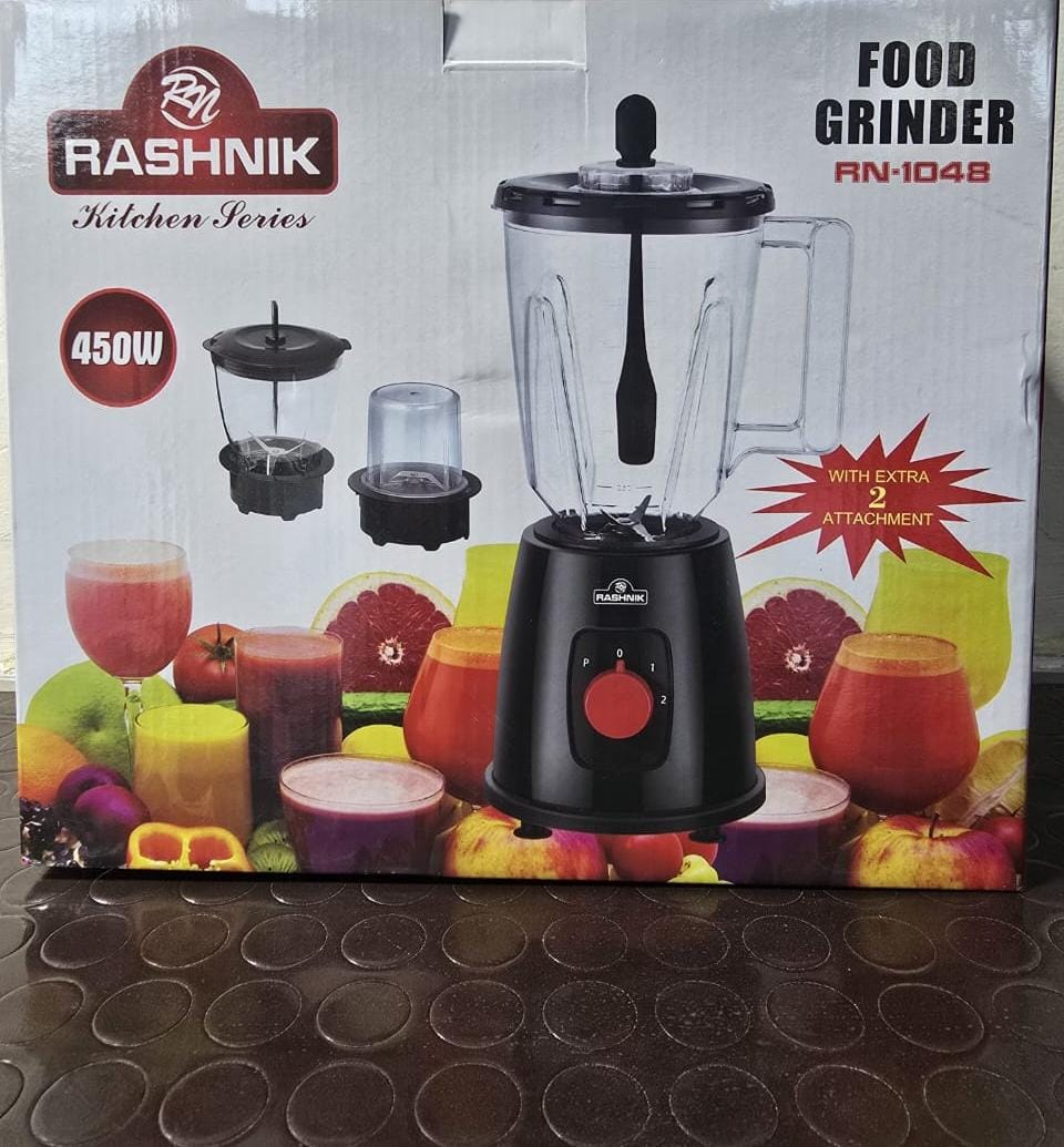 Blend it. Grind it. Love it! 💥

Meet the Rashnik 3 In 1 Blender – your all-in-one kitchen hero! 🦸‍♂️🍓

💪 Powerful motor

🍹 Smooth blending

🌰 Efficient grinding

🥣 Multipurpose & easy to clean
