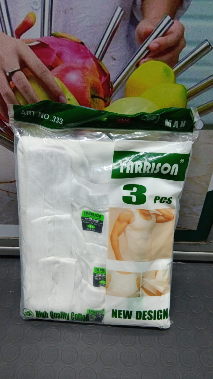 Top Notch Yarrison 3-Piece Men's Cotton Vest Set. Made from 100% high-quality cotton, these vests provide excellent breathability and softness,reinforced neckline and seams for durability,