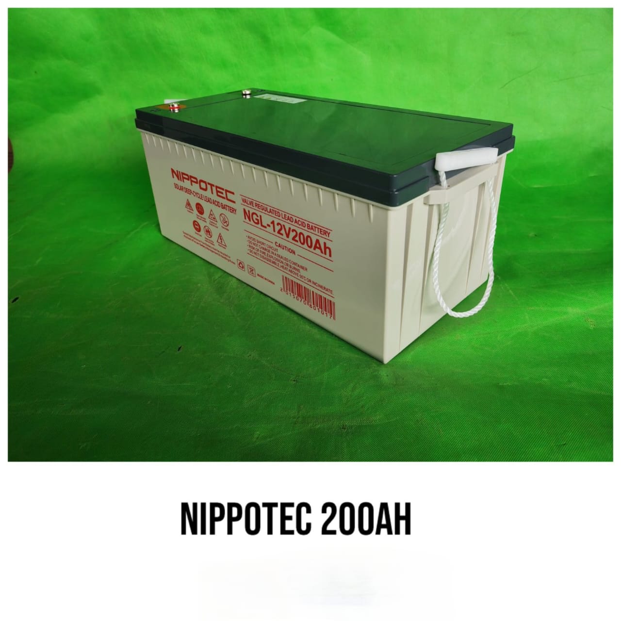 🎲🎲High Quality Tech Solution🎲🎲 NIPPOTEC 200AH SOLAR BATTERY.Built to withstand demanding solar cycles, our gel battery offers superior deep discharge recovery and a longer service life.