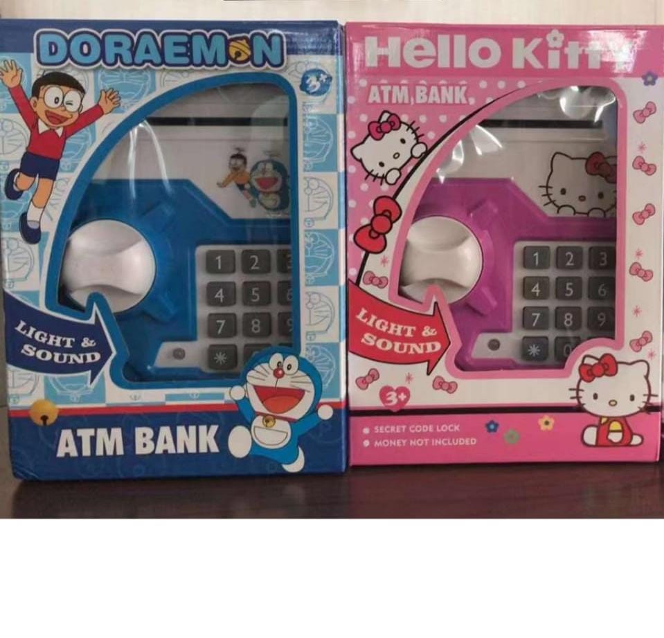 🎲Best In Stock 🎲Mini ATM Savings Bank.made of plastic, lightweight but sturdy, can accompany you for a long time; It is delicately crafted and printed, allowing adults and kids operate conveniently