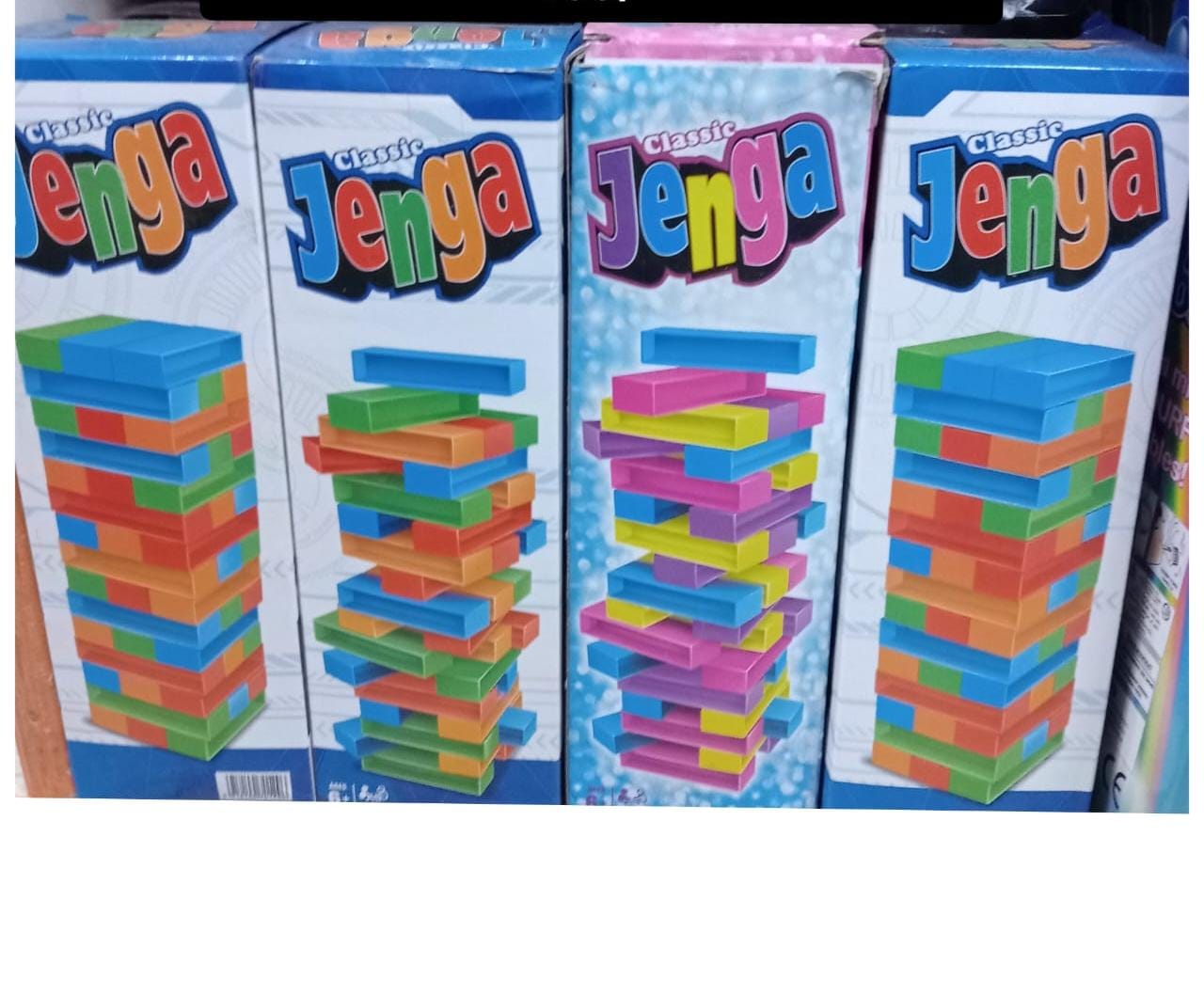 🎴🎈🎴Fun Blast Wooden Jenga Stacking and Tumbling Tower Game Toy,Made of natural wood: durable and long-lasting use of high quality natural wood.The premium quality wood withstands wear and tear.