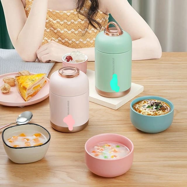 SN-5052 Sensan 800ml Thermos food flask. are dishwasher safe or feature easy-to-clean designs.Stainless Steel Material: Durable, resistant to dents and scratches, and doesn't impart flavors or odors