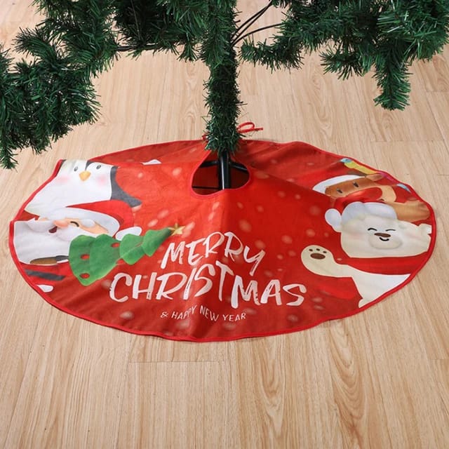 Christmas Tree coloured skirt  decor. Crafted from high-quality, soft fabric, it brings out the true magic of the holidays while keeping your floor clean from pine needles and glitter.