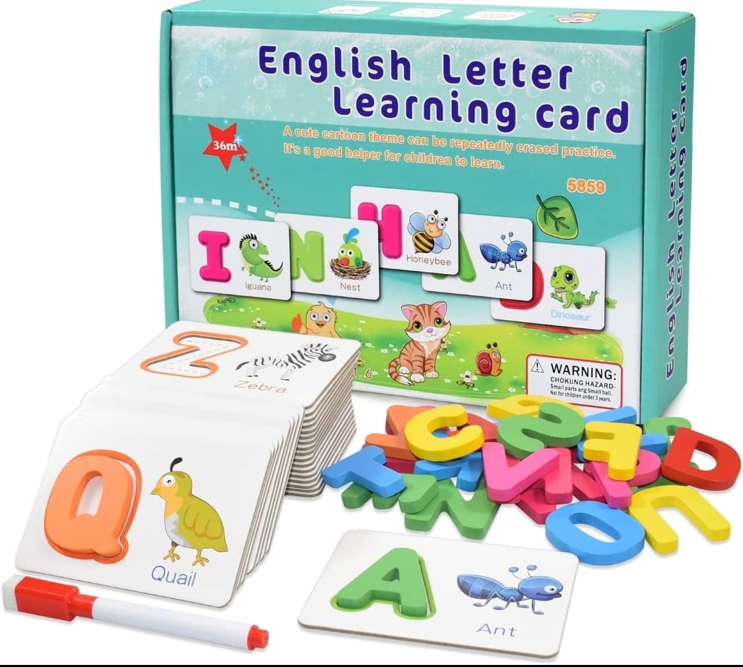 🟩 English Letter Learning Cards 🟩Make learning letters fun and interactive for your little ones! Perfectly designed for PP2, Grade 1, and Grade 2 students.Helps children recognize letters, sounds,