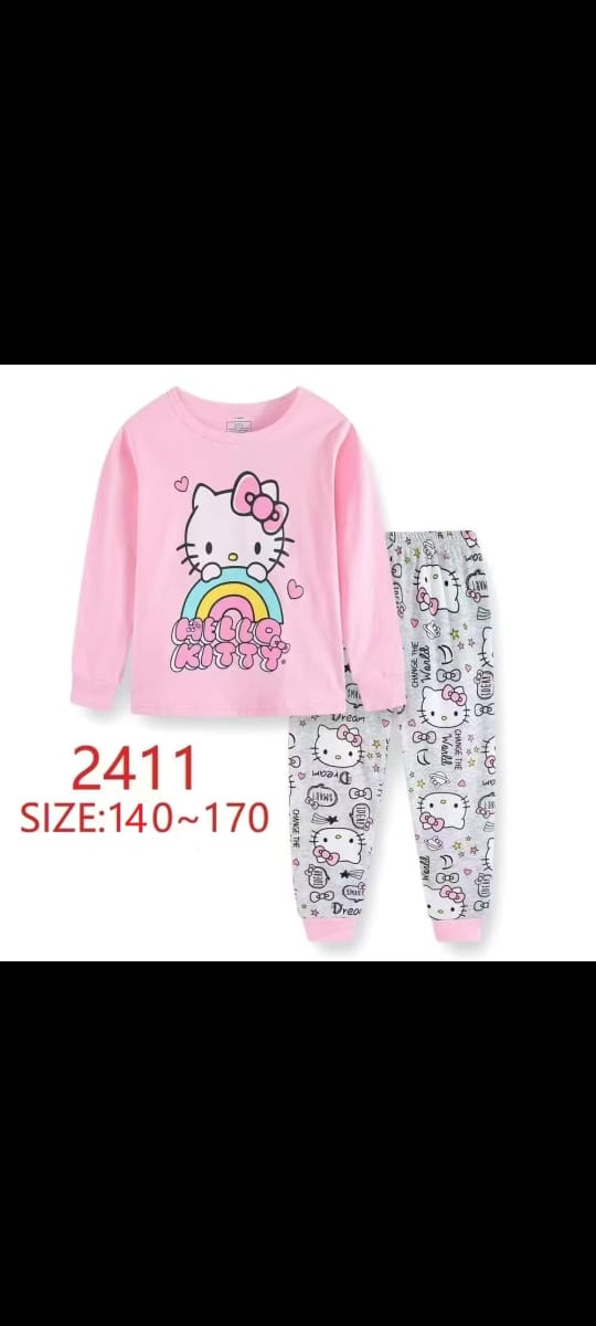 🌙💖 GIRLS’ PAJAMAS (Sizes 140–170) 💖🌙Sweet dreams start with comfort and style! 😴✨💤 Ideal for bedtime, lounging, or pajama parties!  Comfort meets cuteness in every set!