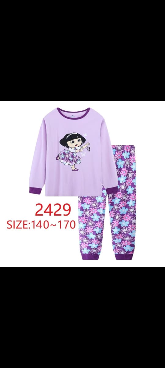 🌙💖 GIRLS’ PAJAMAS (Sizes 140–170) 💖🌙Sweet dreams start with comfort and style! 😴✨💤 Ideal for bedtime, lounging, or pajama parties!  Comfort meets cuteness in every set!