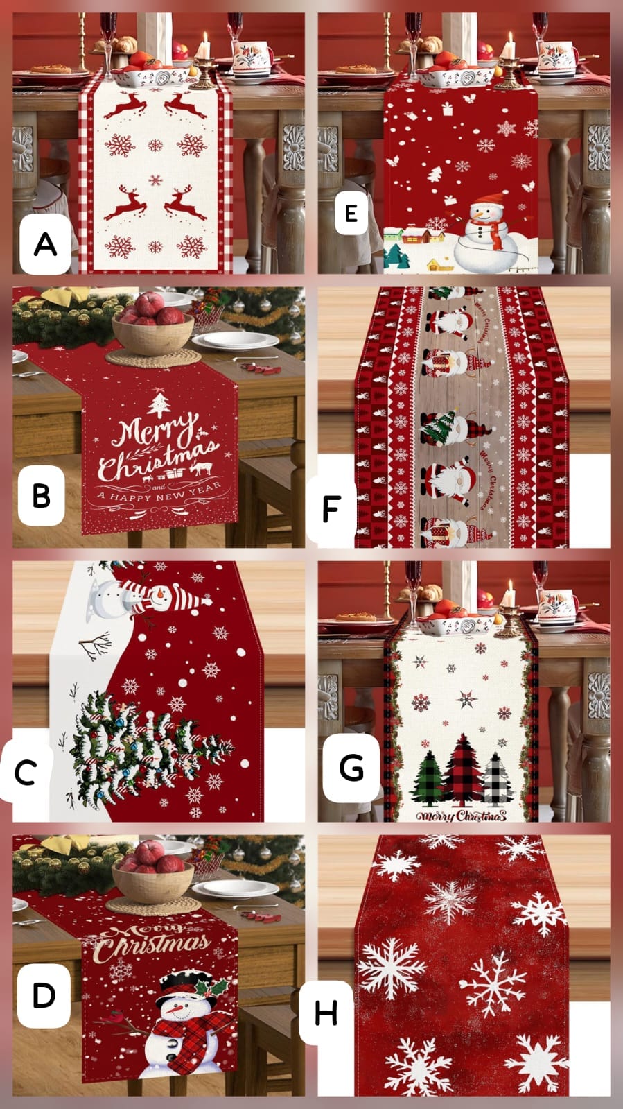 Christmas Table Runner Snowman Gnome Size 33*200cms. Add a touch of festive charm to your dining table. the perfect centerpiece to brighten up every meal this holiday season!