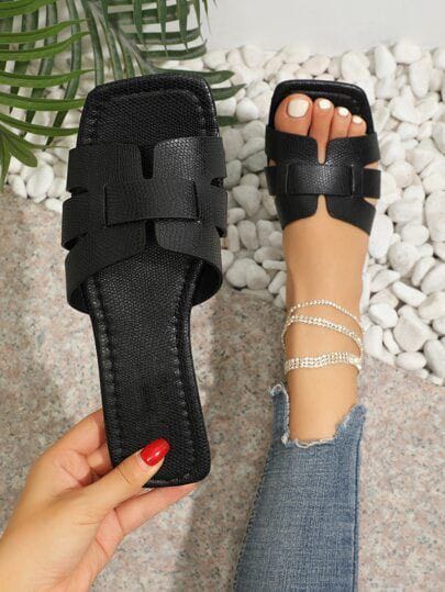 CLEARANCE SALE! Women cute sandal  daily beach gladiator sandal flat open toe slide lightweight solid color comfy slides beach