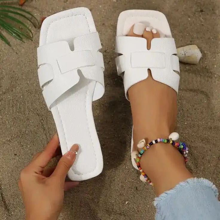 CLEARANCE SALE! Women cute sandal  daily beach gladiator sandal flat open toe slide lightweight solid color comfy slides beach