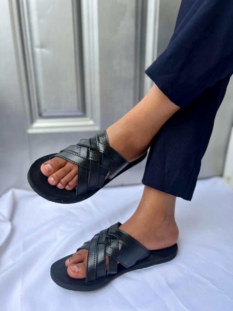 Premium Men’s Leather Sandals – Timeless Comfort, Durable Rubber Sole, Breathable Design, and Stylish Finish – Perfect for Everyday Wear, Outdoor Adventures, and Casual Outfits with Long-Lasting Quali