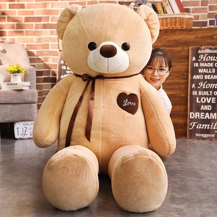 60cm adorable oversized soft plush teddy bear Ready to cuddle always the best gift fluffy for girlfriend or baby birthday gift