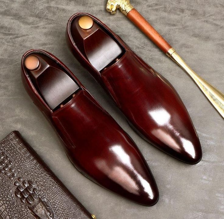 Egyptian leather New Men's Shoes High Quality Men Formal Business Shoes Official Shoes Shoes Style Leather Shoes Soft Driving Shoes Pea Shoes Casual Non-slip party Dress Breathable Shoes Men Dad G