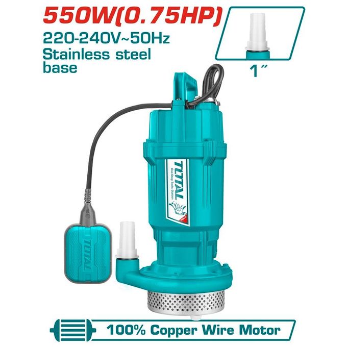 TOTAL TWP65506 Submersible pump 550W(0.75HP)