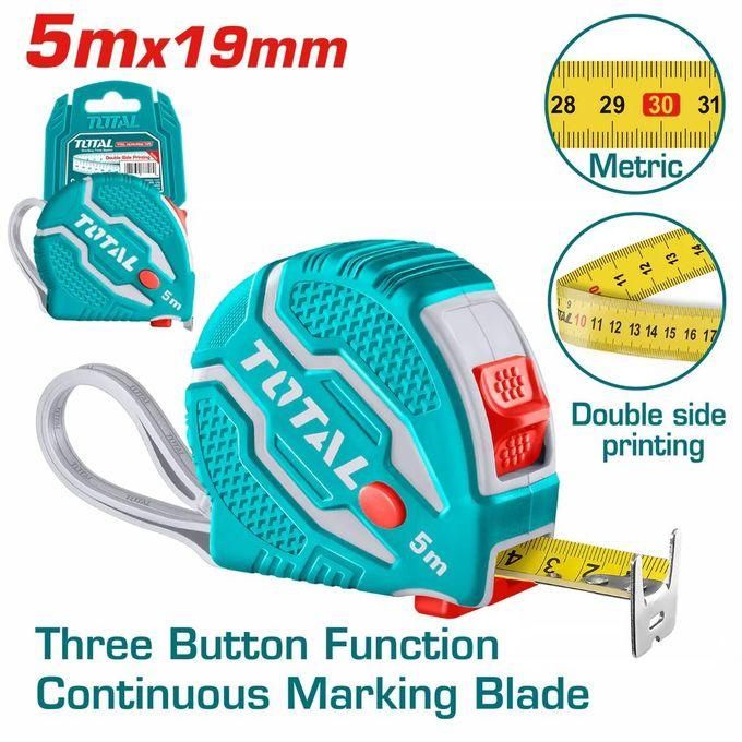TOTAL TMT126051 Steel measuring tape Length & width:5mx19mm