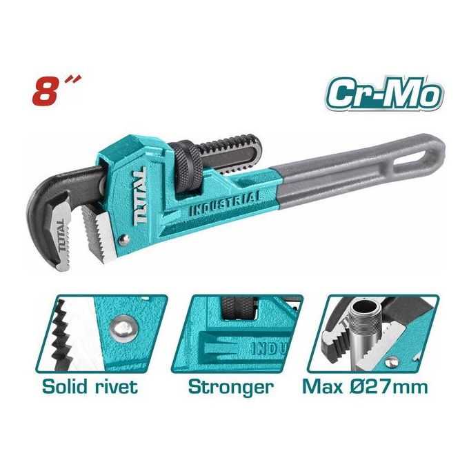 TOTAL THT170806  Pipe wrench  Size:8"(200mm)