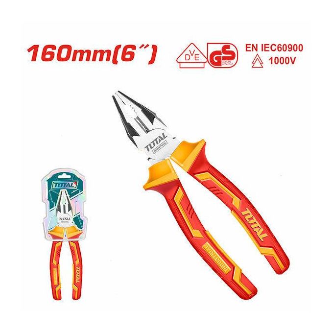 TOTAL THTIP2161 Insulated 
combination pliers  Size:6"/160mm