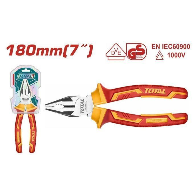 TOTAL THTIP2171 Insulated 
combination pliers  Size:7"/180mm
