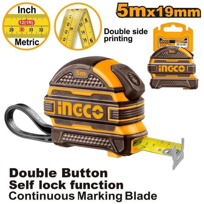 INGCO HSMT08519 Steel measuring tape Length & width:5mx19mm