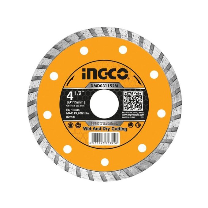 INGCO DMD301153 Diamond discs set(8 Pcs/set) 115mm(4-1/2"")X22.2mm