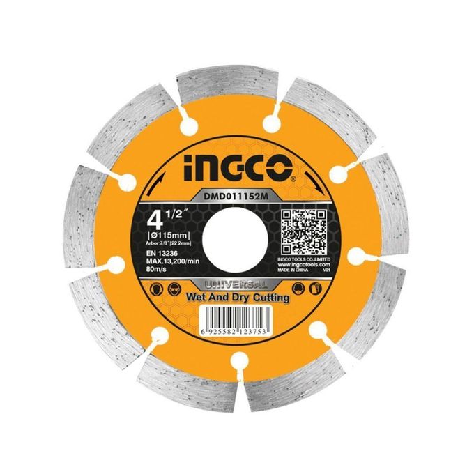INGCO DMD301153 Diamond discs set(8 Pcs/set) 115mm(4-1/2"")X22.2mm