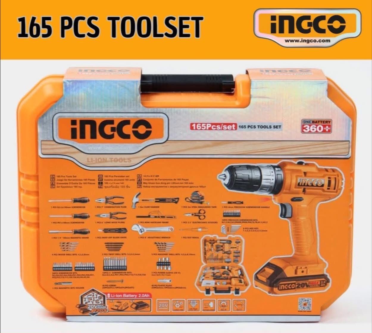 INGCO HKTHP11651 165 Pcs Tools set