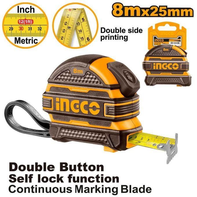 INGCO HSMT08825 Steel measuring tape Length & width:8mx25mm
