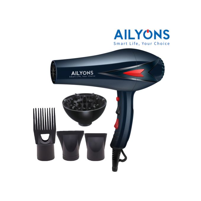 AILYONS U1 Professional Hair Blow Dry Hair Dryer With 4pcs Beauty Accessories - 2400W (1YR WRTY)