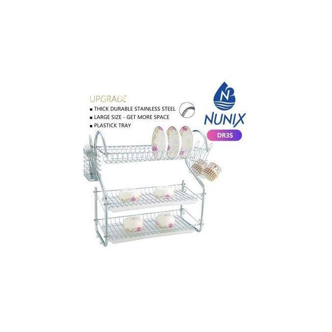 Nunix 2 / 3 Layer Stainless Steel Dishrack DR2S