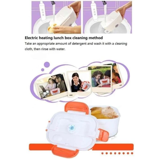 Electric Heating Lunch Box 1.05L with Metallic Inside