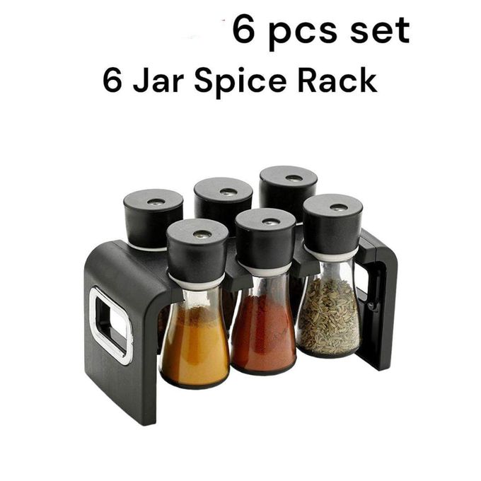 6 Jars Spice Rack (Plastic)