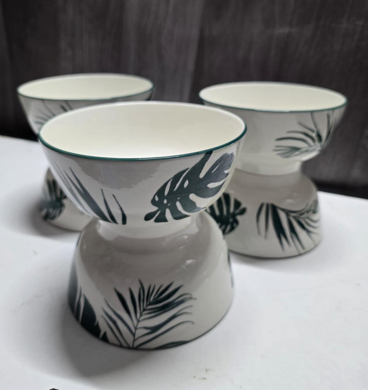 6pcs white black Bowls