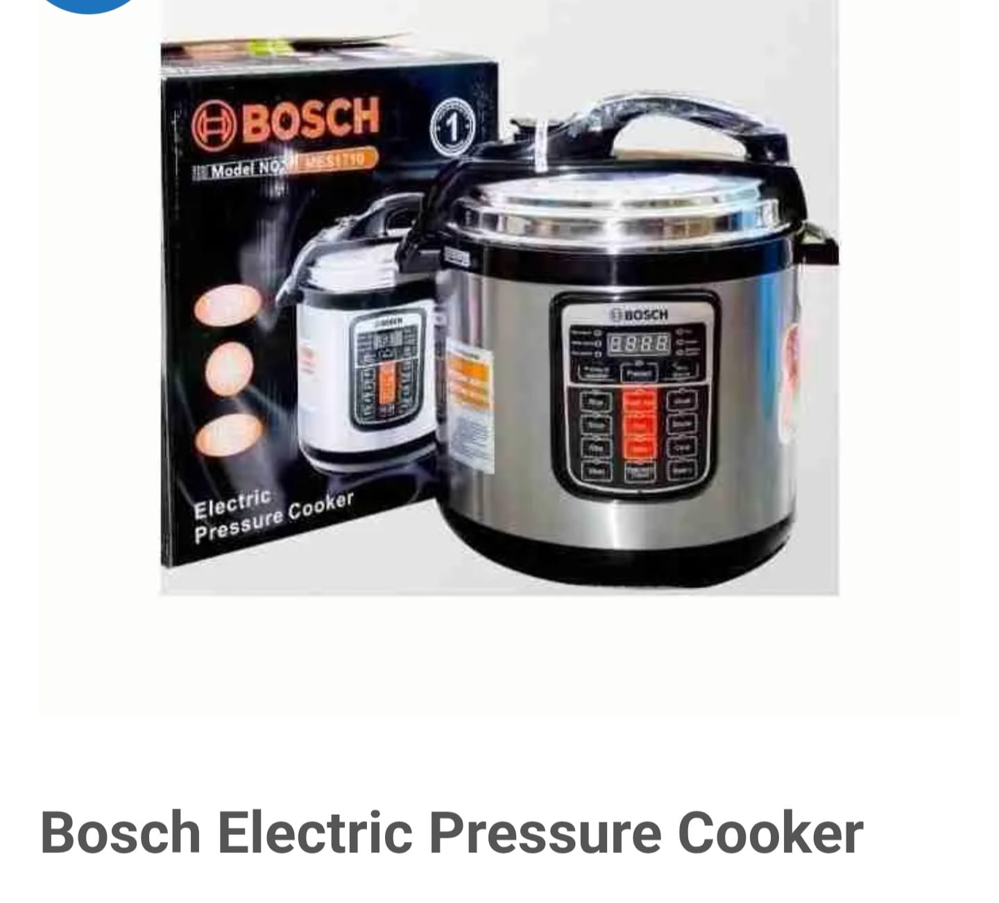 Bosch 6L Pressure Cooker – Cook faster, smarter, and more efficiently! With a generous 6-liter capacity, it’s perfect for family meals, from tender meats to delicious stews and beans. Designed with d