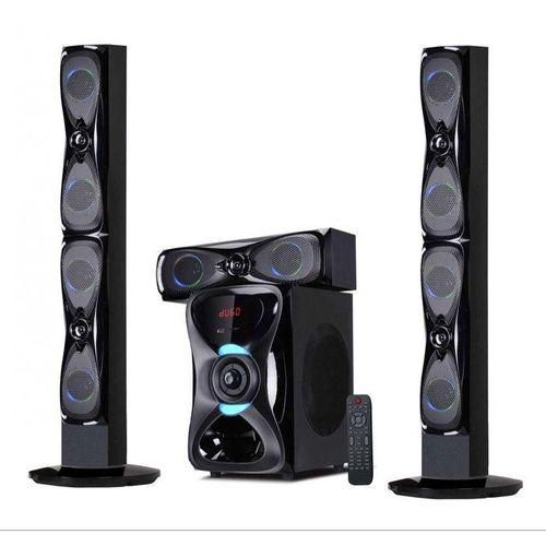 Sayona SHT-1204BT 3.1Ch Subwoofer System Tallboy Speakers
Bluetooth enabled

• 3.1 channel- 2speakers, 18W each

• 2 tall boy speakers

• Power Output: 100W +20W*3

• Power output Bass: P.M.P.O 18000W