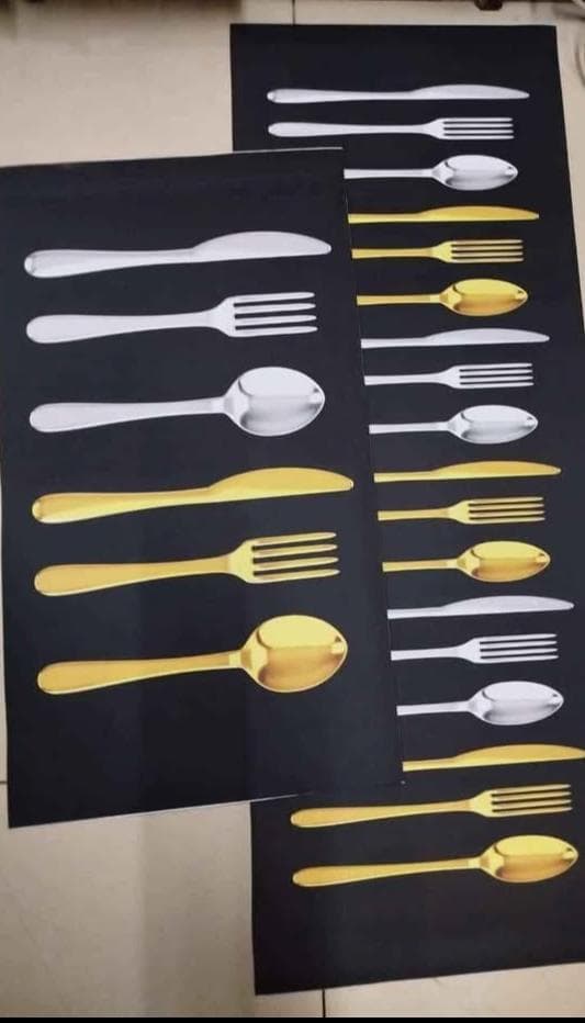 2-Piece Absorbent Kitchen Mat Set Rubber Backing, Skid-Resistant Base  Large & Small Sizes for Safe, Stylish Cooking Spaces Big size -120 by 40cm Small size -60 by 40cm