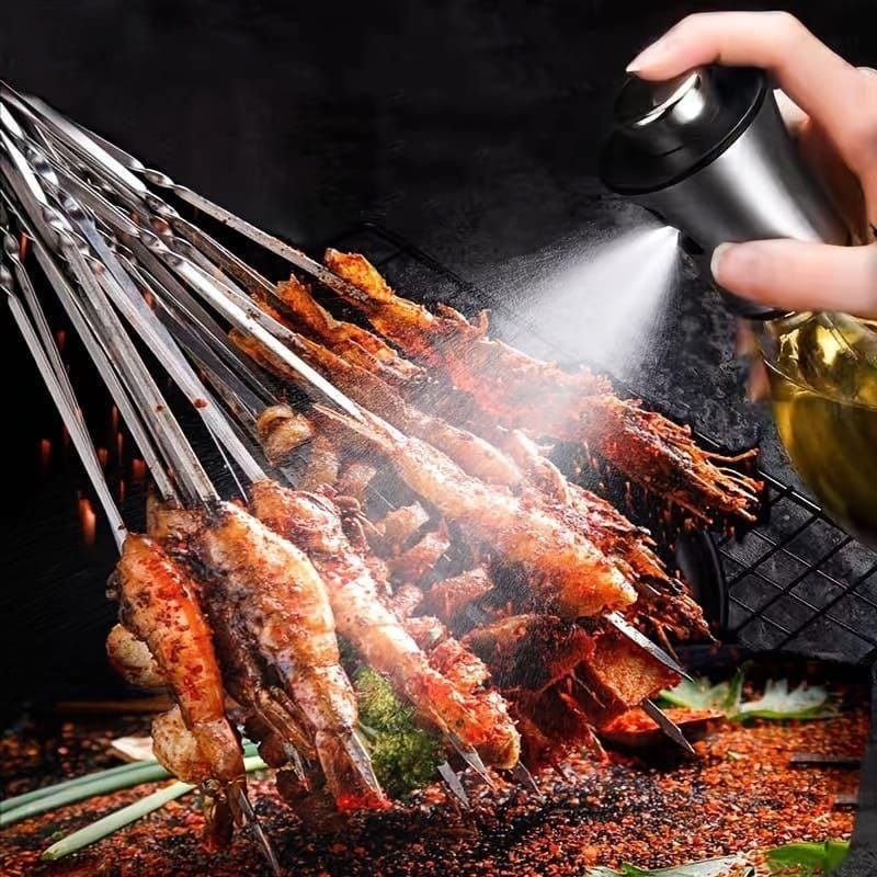 Round Oil Sprayer Bottle 200ml Leakproof, Non-Slip & EasyTo Use Design For Healthy, Effortless Cooking