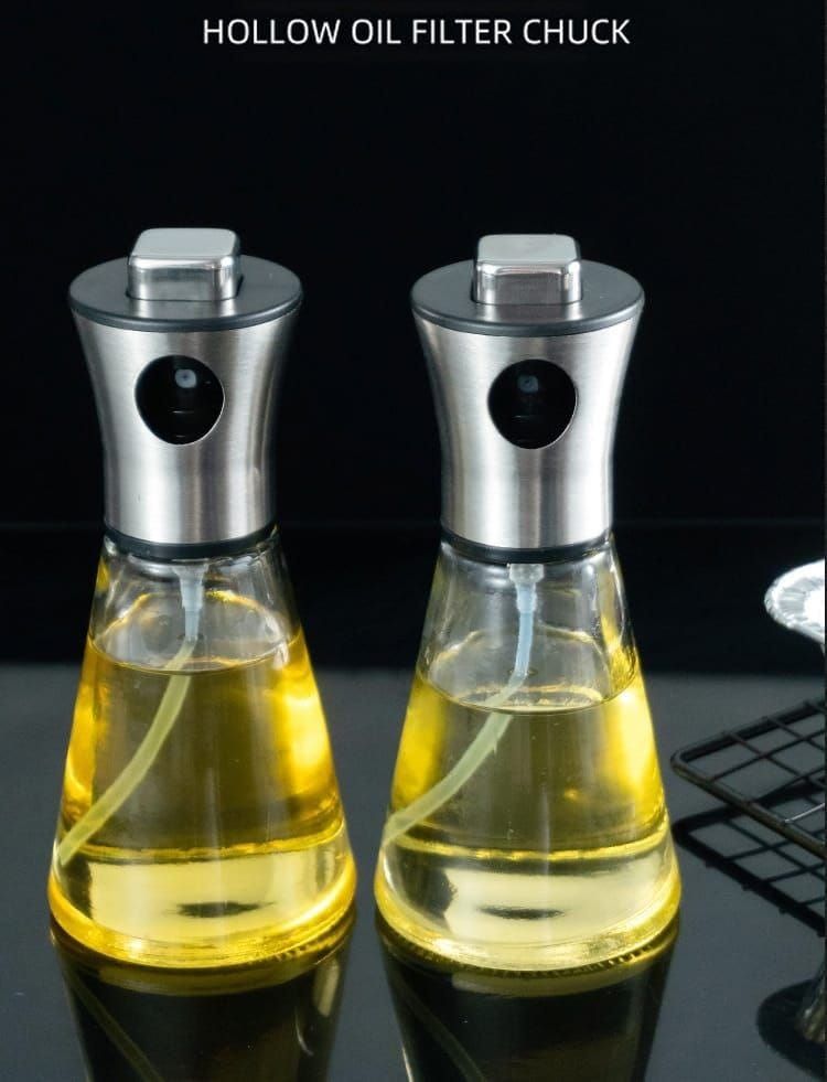 Round Oil Sprayer Bottle 200ml Leakproof, Non-Slip & EasyTo Use Design For Healthy, Effortless Cooking