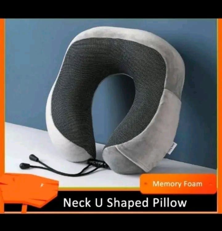 Neck Support Travelling Pillow Latex Rubber Filling With Adjustable Zipped Cover For Comfort & Relaxation