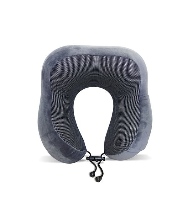 Neck Support Travelling Pillow Latex Rubber Filling With Adjustable Zipped Cover For Comfort & Relaxation