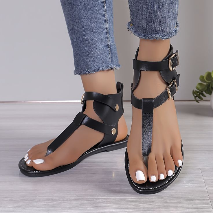 Ladies Shoes Sandals Flats Sandals Summer New Sandals Women's Casual pure leather Fashion Women Shoes 39-41 Sandals Unisex Student Open Shoe Mom Shoe Latest Shoes Outdoor