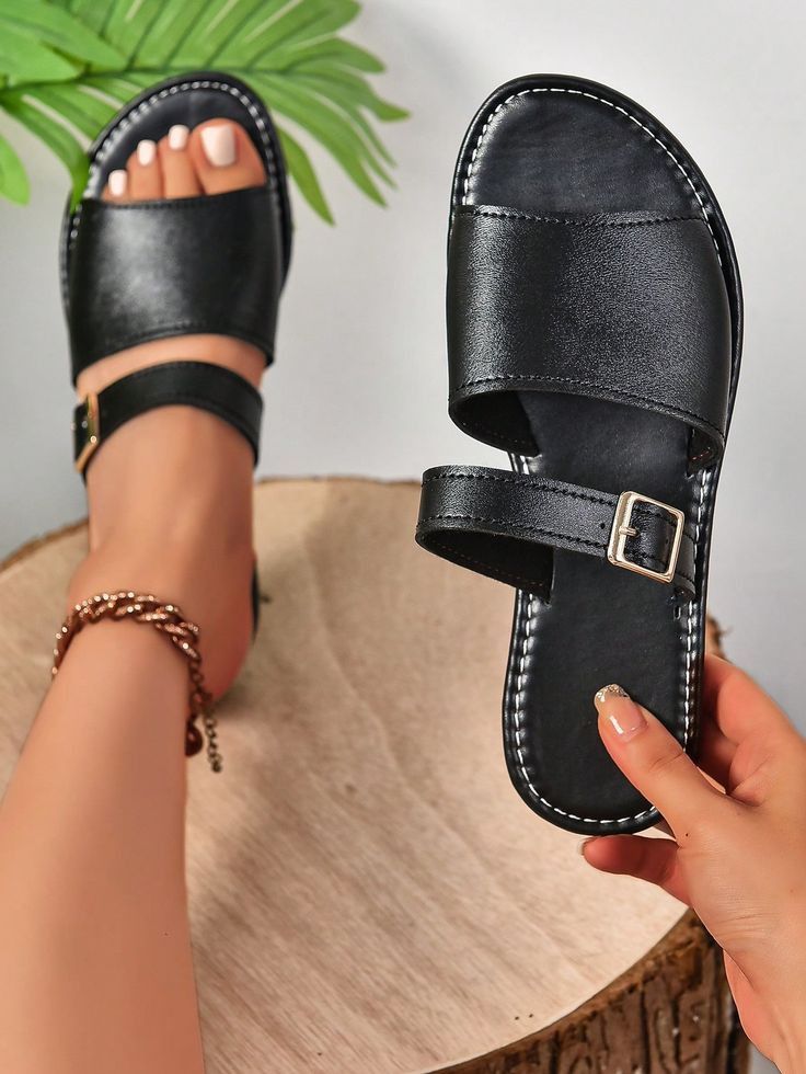 Ladies Shoes Sandals Flats Sandals Summer New Sandals Women's Casual pure leather Fashion Women Shoes 39-41 Sandals Unisex Student Open Shoe Mom Shoe Latest Shoes Outdoor