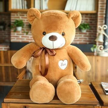 40cm Cute big fluffy teddy bear stuffed for birthdays for girlfriend , wife or child
