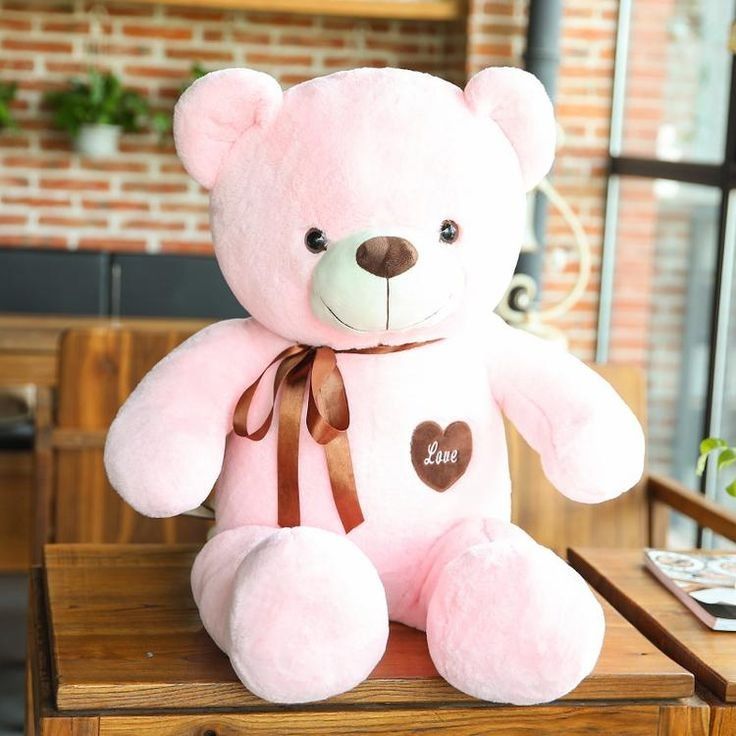 40cm Cute big fluffy teddy bear stuffed for birthdays for girlfriend , wife or child