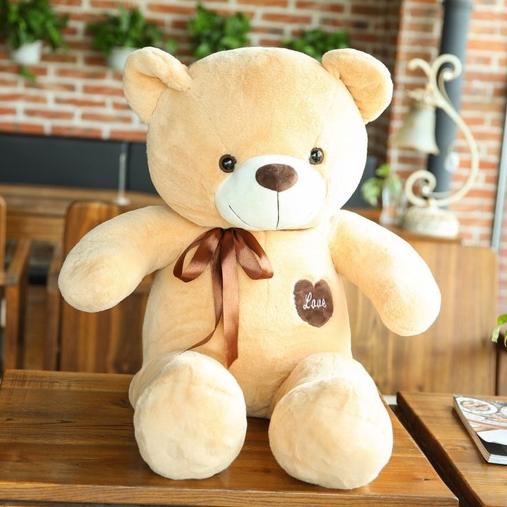 40cm Cute big fluffy teddy bear stuffed for birthdays for girlfriend , wife or child