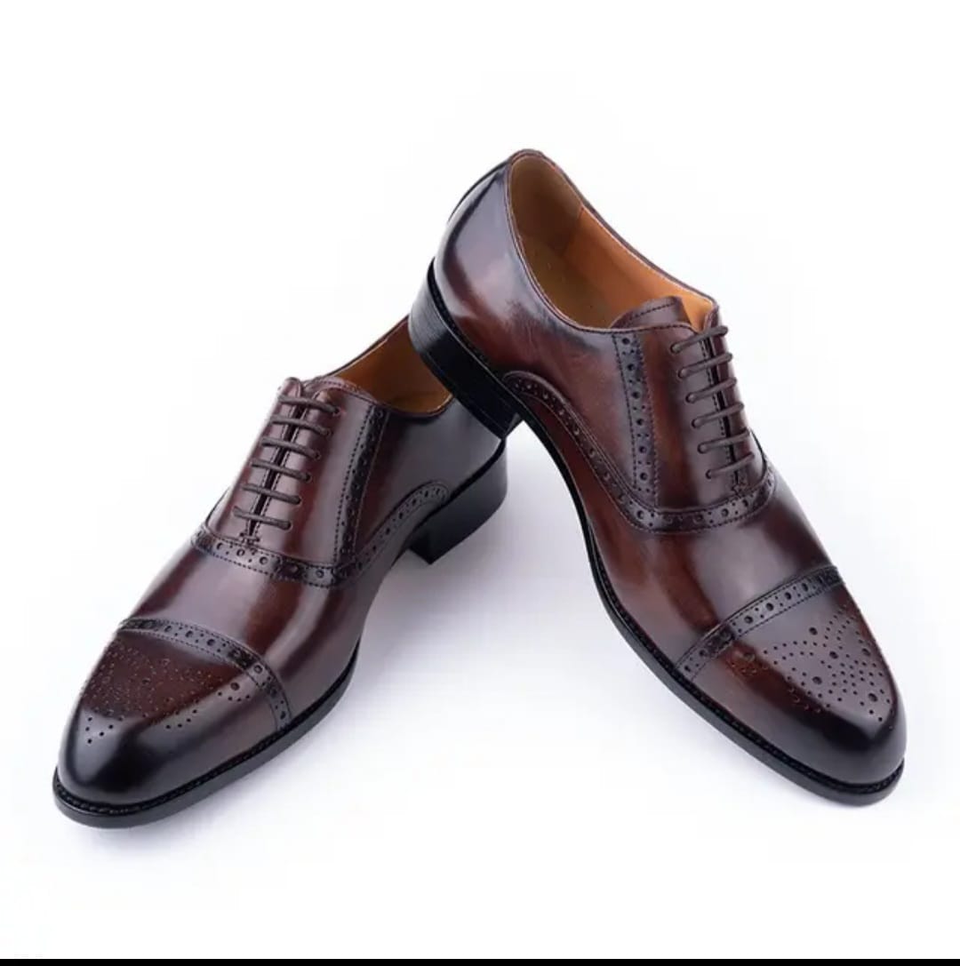 CLEARANCE SALE!! Pure ETHIOPIAN LEATHER official shoes corporate business for men office wear with khaki or jeans