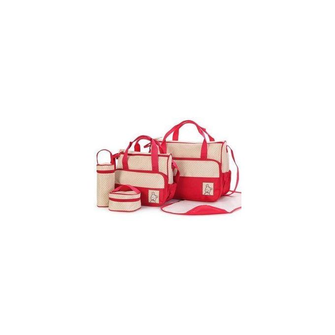 Elegant 5 In 1 Baby Diaper Bag Waterproof Travel Mummy Bag
