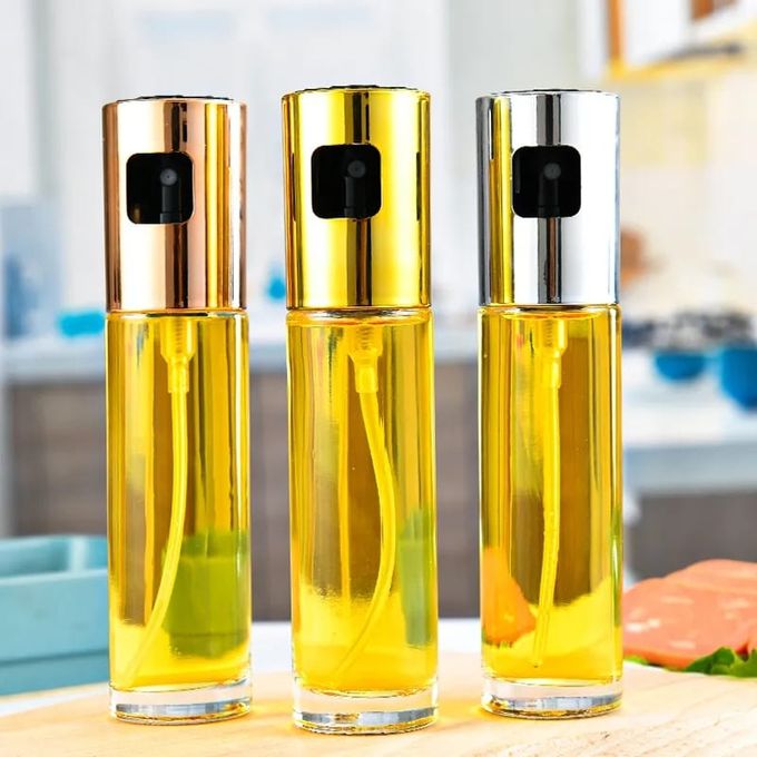 Oil Sprayer Dispenser for Cooking, Food-Grade Glass Oil Spray Transparent Vinegar Bottle Oil Dispenser 100ml