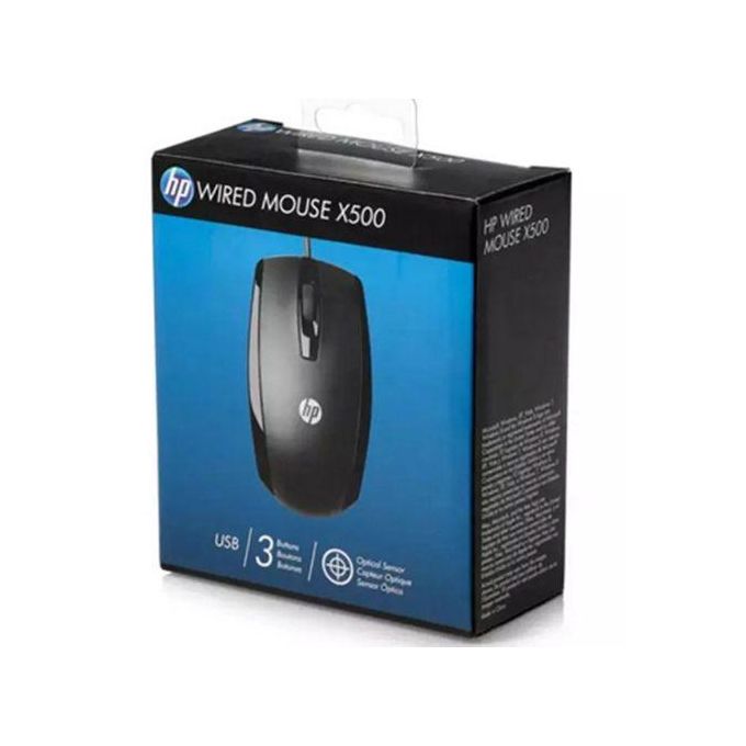 HP Wired Mouse X500 - Black