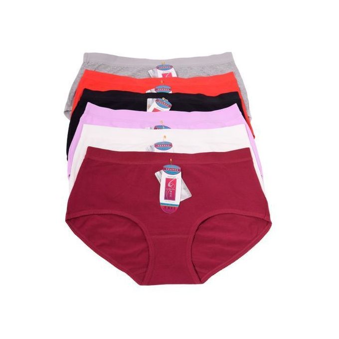 6 Pcs Pure Cotton Seamless Ladies Pants