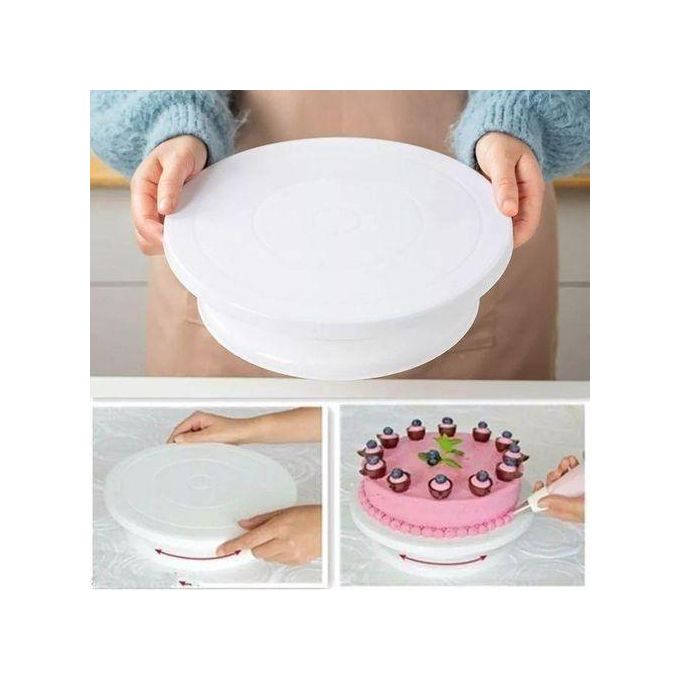 Cake Turntable - Rotating Decorating Stand for baking